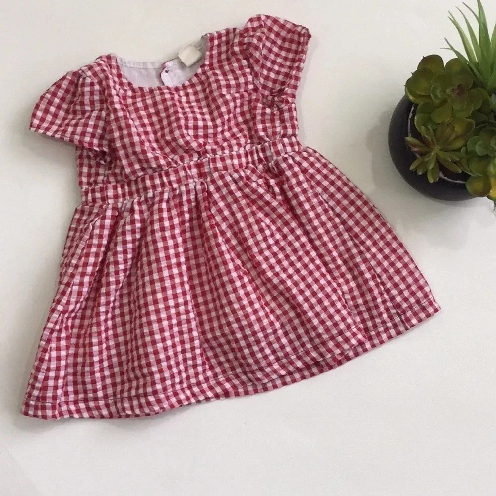 Tucker+Tate Red and White Checker Gingham Dress